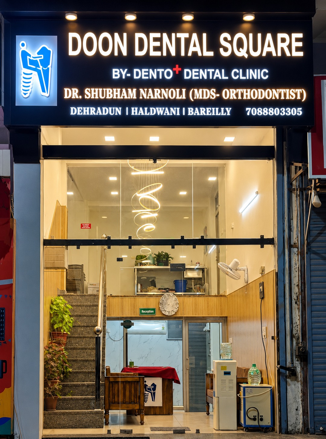 Doon Dental Square clinic interior in Dehradun